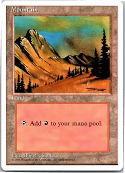 Magic the Gathering Mountain C Core Set 4th Edition x1 MTG Free Shipping! - Image 1