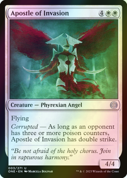 MTG Apostle of Invasion Foil ** Phyrexia: All Will Be One ** English (NM) - Image 1