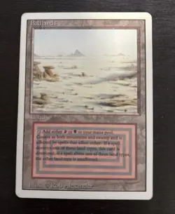 4x MTG Magic: The Gathering Badlands Revised Dual Land - LP - Image 3
