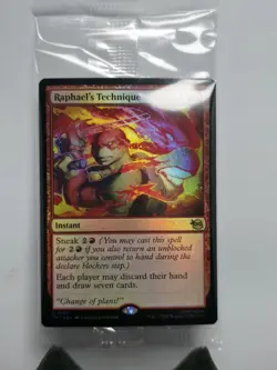 FOIL RAPHAEL'S TECHNIQUE mtg SEALED Teenage Mutant Ninja Turtles Rare - Image 1