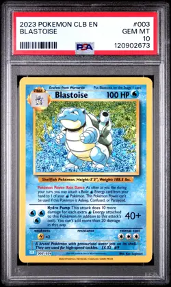 POKEMON PSA 10 2023 Blastoise 003 CLB ENGLISH Trading Card Classic *2673 - Image 1