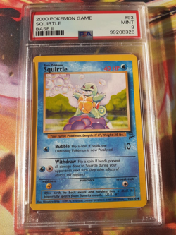 2000 Pokemon Base Set 2 Squirtle #93 Common PSA 9 Mint - Image 3