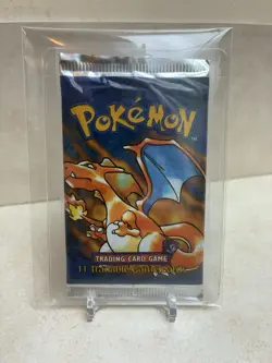 1999 WOTC Pokemon Base Set Shadowless Booster Pack Charizard Art GREAT CONDITION - Image 1