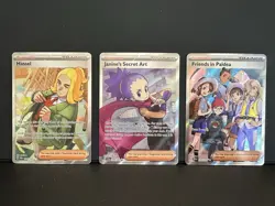 Pokemon Full Art Trainer Lot (6) Friends in Paldea Janine Atticus Giacomo NM - Image 2