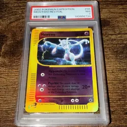 Pokemon MEWTWO 20/165 Reverse Holo (2002 Expedition) PSA 7 - Image 1