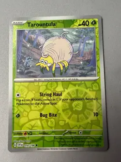Pokemon TCG * Scarlet & Violet * 16/198 Tarountula REVERSE HOLO Common NM - Image 1