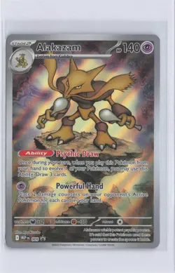 Alakazam - 009 009 Holo Promo ME: Mega Evolution Promo Pokemon NM - Image 1