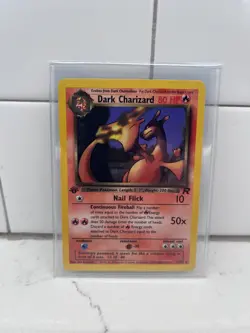 Dark Charizard 1st Edition Team Rocket 21/82 Light Play Pokemon - Image 1