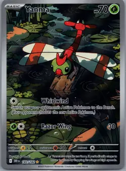 Yanma 183/182 SV10: Destined Rivals Pokemon TCG Illustration Rare NM - Image 1