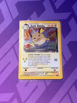Pokemon TCG Dark Raichu 83/82 Team Rocket Holo MP - Image 1