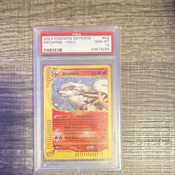 Pokemon 2003 Skyridge Arcanine Holo Rare PSA 10 H2/H32 English - Image 1