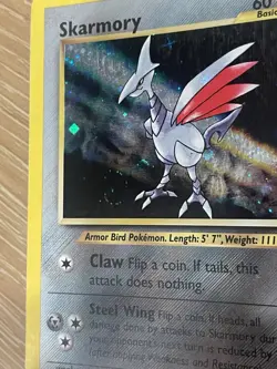 Skarmory Pokemon Card With SWIRL - Holo Rare Neo Genesis 2000 Vintage WOTC - Image 5