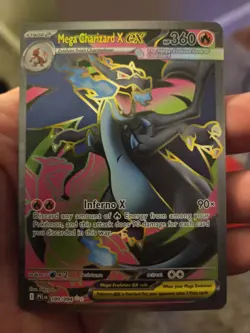 Mega Charizard X ex 109/094 Pokemon Phantasmal Flames ex Full Art NM - Image 1