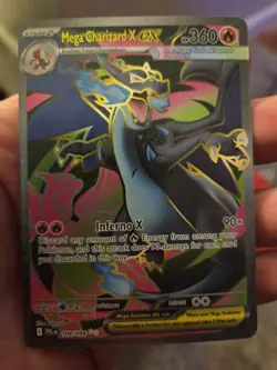 Mega Charizard X ex 109/094 Pokemon Phantasmal Flames ex Full Art NM - Image 2