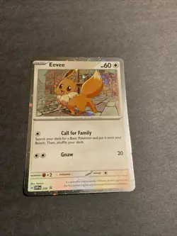 2025 Pokemon SVP-EN Black Star Promo 200 Eevee Cosmic Holo - Image 1