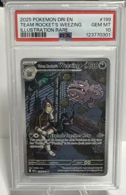 Pokemon Team Rocket's Weezing 199/182 Destined Rivals PSA 10 GEM MINT - Image 1