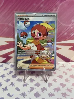 Harlequin 163/086 White Flare English Ultra Rare Pokemon Card Full Art - Image 1