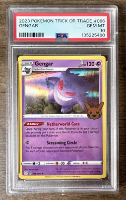 2023 Pokemon Trick or Trade Gengar #066/196 PSA 10 - Image 1