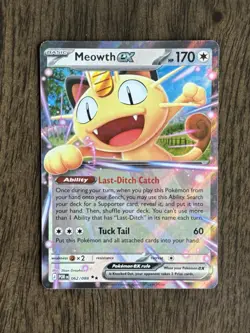 Meowth ex Pokemon Me03: Perfect Order Holo 062/088 NM In Hand - Image 1