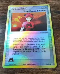 Team Magma Schemer 70/95 EX Team Magma Vs Team Aqua Reverse Holo Pokemon NM-M - Image 1