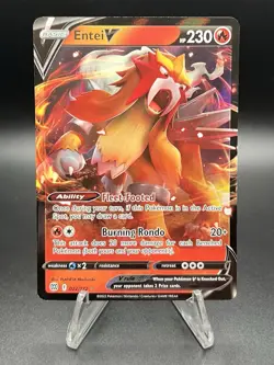 Pokemon TCG Entei V 022/172 Full Art Ultra Rare Swsh09 Brilliant Stars - Image 1