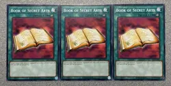 Book of Secret Arts LOB-EN043 (x3) Common Unlimited Edition NM - Image 1