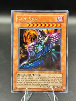 Yugioh Dark Sage DOD-002 Parallel Secret Rare Promo NM - Image 1