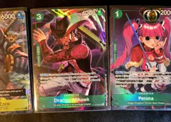 ONE PIECE CCG ILLUS. BOX PROMOS ZORO, PERONA AND MIHAWK NM - Image 3