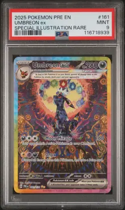Pokemon Umbreon ex 161/131 Prismatic Evolutions PSA 9 Special Illustration Rare - Image 1