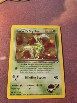 Pokemon TCG | Rocket's Scyther Holo Rare w/ Swirl 013/132 Gym Heroes HP/DMG - Image 1