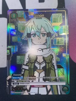 Union Arena Rare Battle Event Pack Sinon Gold Foil Texture NM UEPR/SAO-2-072 C - Image 3