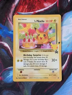 Pokemon TCG Birthday Pikachu #24 Celebrations 25th Anniversary Card NM - Image 1