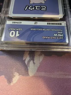 Pokemom Card Graded ACE 10 Mew Old Maid 2019 - Japanese Pokemon Centre Exclusive - Image 5