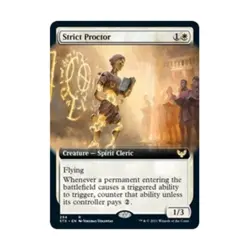 WOTC MtG Strixhaven: School of Mage Strict Proctor (Extended Art) (R) (Foi NM - Image 1