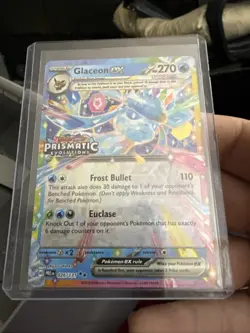Pokemon TCG Glaceon EX 026/131 STAMPED PROMO Card Prismatic Evolutions Box - Image 1
