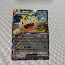 Pokemon TCG Perfect Order Meowth EX 062/088 Double Rare Holo MINT - Image 1