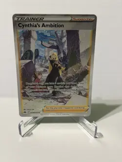 Pokemon TCG Cynthia's Ambition GG60 Crown Zenith Trainer Gallery Card - Image 1