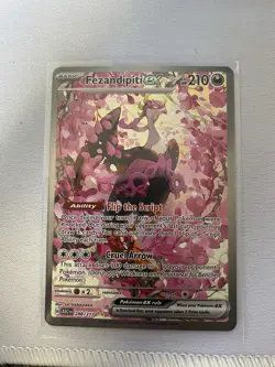 Pokemon Fezandipiti ex Ascended Heroes Special Illustration Rare SIR 288/217 NM - Image 1