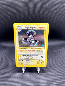 Pokemon TCG Lt. Surge's Magneton 008/132 Gym Heroes Holo - LP - Image 1