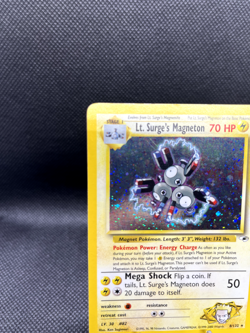 Pokemon TCG Lt. Surge's Magneton 008/132 Gym Heroes Holo - LP - Image 2