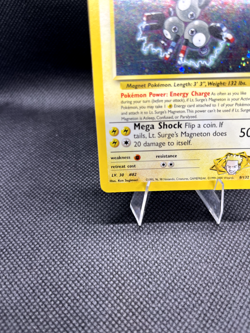 Pokemon TCG Lt. Surge's Magneton 008/132 Gym Heroes Holo - LP - Image 4