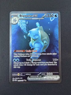 Pokemon Blastoise EX 200/165 Special Illustration Rare SV Scarlet & Violet 151 - Image 1