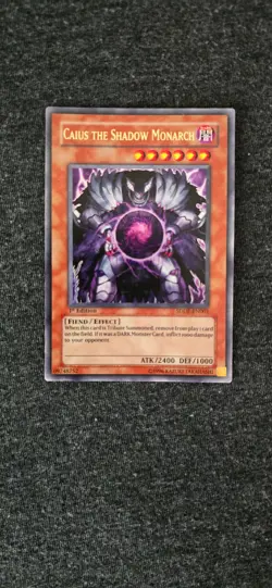 Caius the Shadow Monarch SDDE-EN001 The Dark Emperor 1st Edition - Image 1