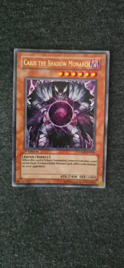 Caius the Shadow Monarch SDDE-EN001 The Dark Emperor 1st Edition - Image 1