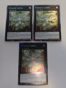 3x Evolzar Laggia 1st Edition [NM] Yu-Gi-Oh! RA04 [Platinum Secret Rare] PLAYSET - Image 1