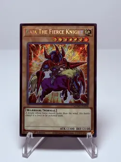 Yugioh! 1x Gaia The Fierce Knight MZMU-EN058 Secret Rare 1st Ed NM - Image 1