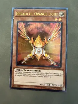 Yugioh! LP Herald of Orange Light - OP07-EN001 - Ultimate Rare - Unlimited Editi - Image 1