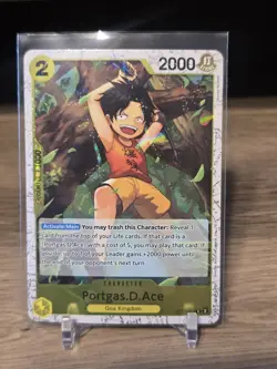 One Piece TCG Premium Booster 02 (ENG) - Portgas.D.Ace - Pirate Foil - ST13-010 - Image 1