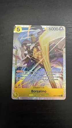 One Piece CCG Borsalino Character Card EB04-058 Holo (OP-15) - Image 1