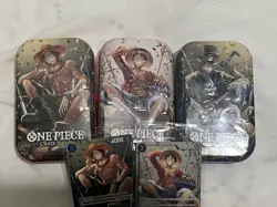 One Piece Vol.2 Mini Tins Set Of 3 English Sealed-Monkey D Luffy/Sabo/Ace - Image 2
